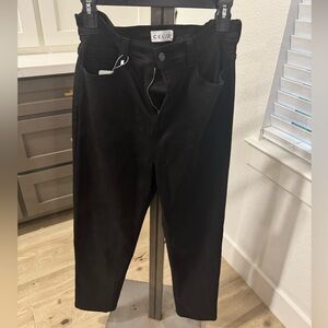 Cello Women's High Rise Straight Leg Jeans Size 11 in Black